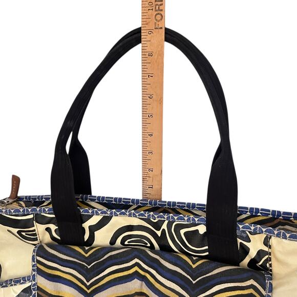 Vintage Fossil Key Per Diaper Bag Large Tote Coated Canvas Abstract Retro Print - Picture 16 of 16